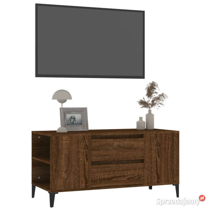 Szafka pod TV brązowy dąb 102x445x50 WM819611 Warszawa