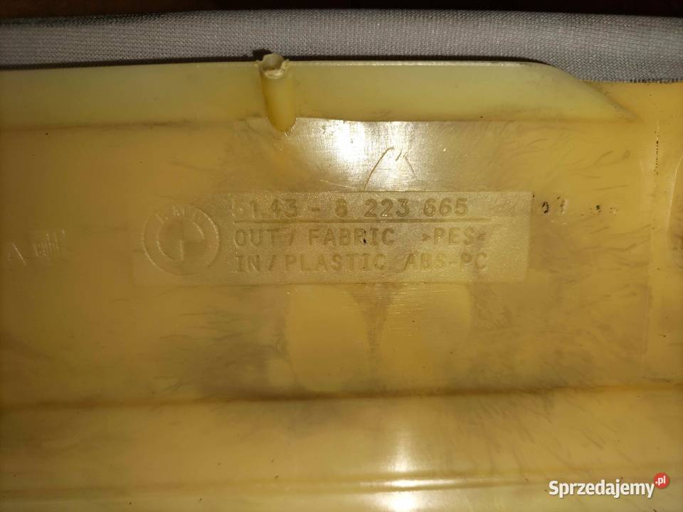 Tapicerka słupka A stronie kierowcy BMW E65 E66 osobowe Poręba