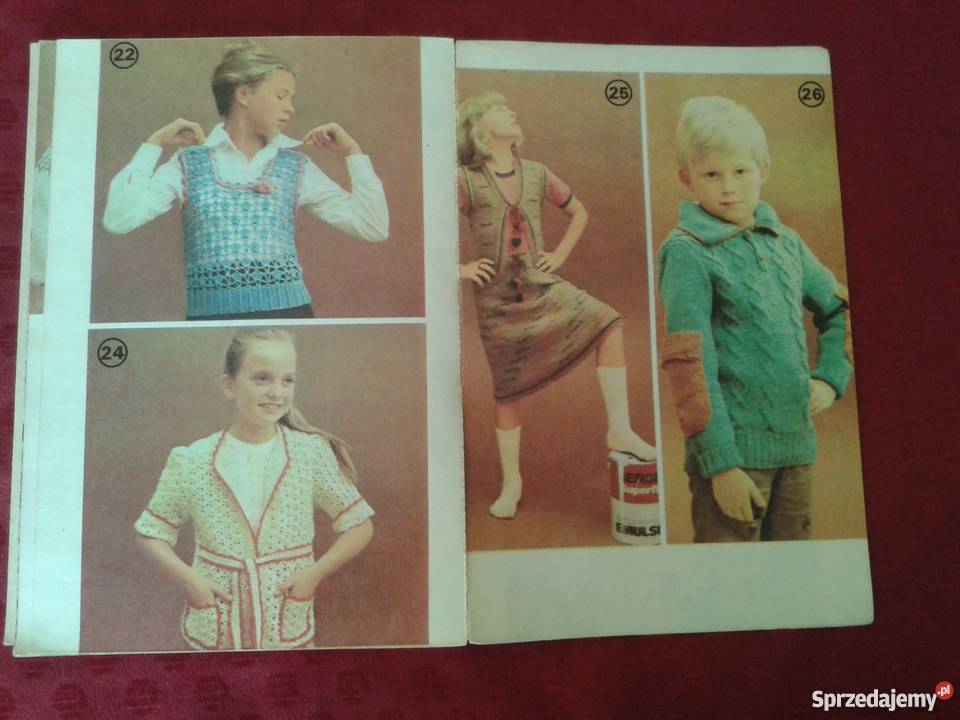 Dzianina dzieci w wieku szkolnym Irena Szymańska Łódź