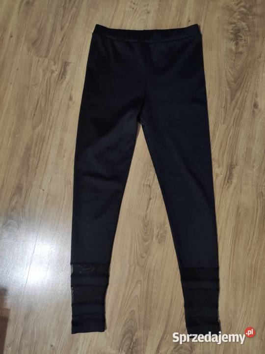 Legginsy z siatkowymi wstawkami czarny podlaskie Hajnówka