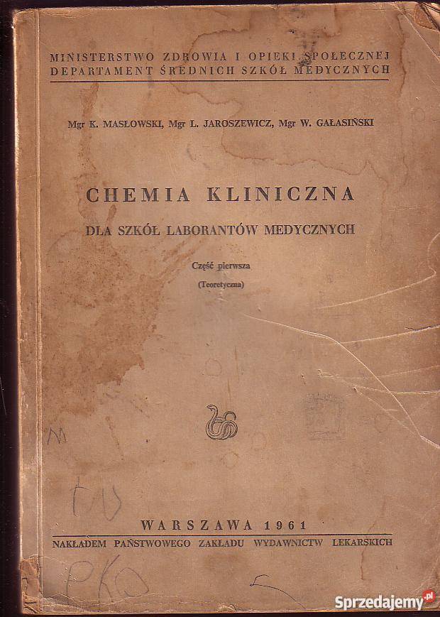 5441 CHEMIA KLINICZNA SZKÓŁ LABORANTÓW MEDYCZNYC Czyrna