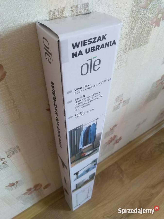 NAJTANIEJ Stojak Na Ubrania Wieszak Pojedynczy 41cm Zabrze