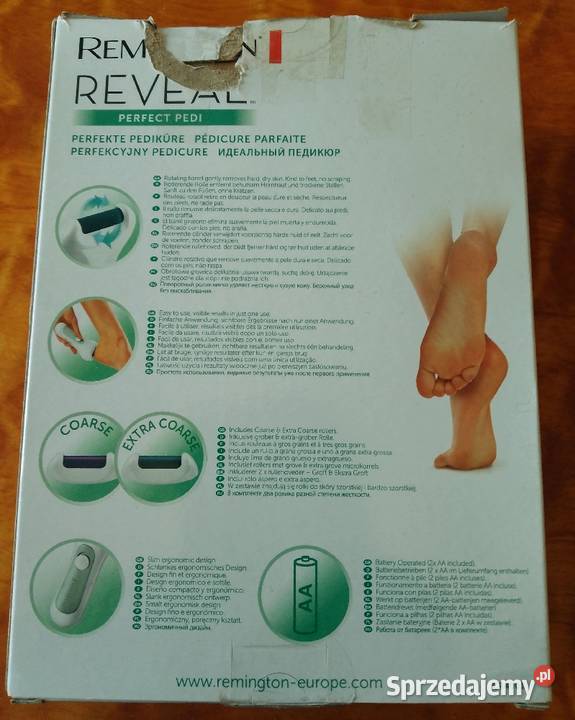 Elektryczny pilnik do stóp REMINGTON REVEAL Grudziądz sprzedam