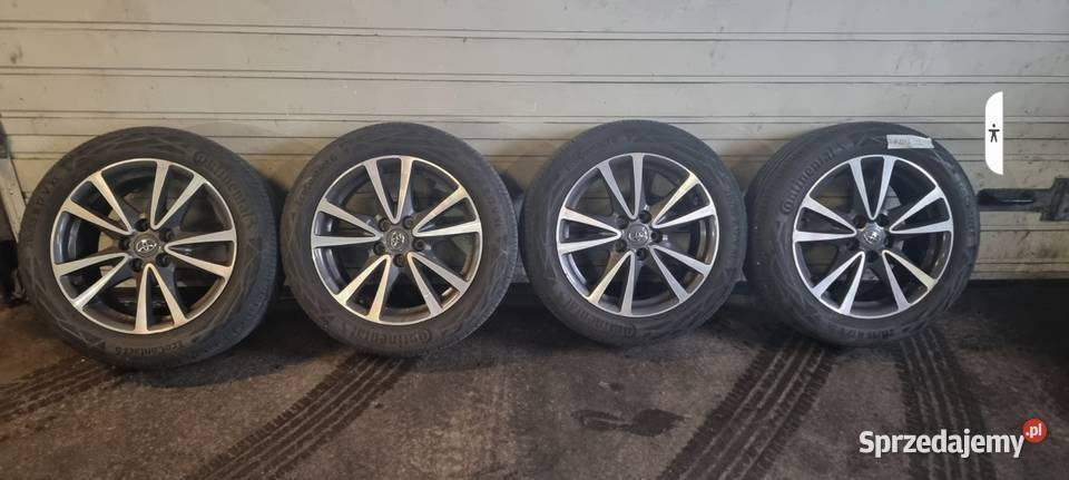 Alufelgi Toyota 5x1143 opony letnie Continental Toyota OE Trzebiatów