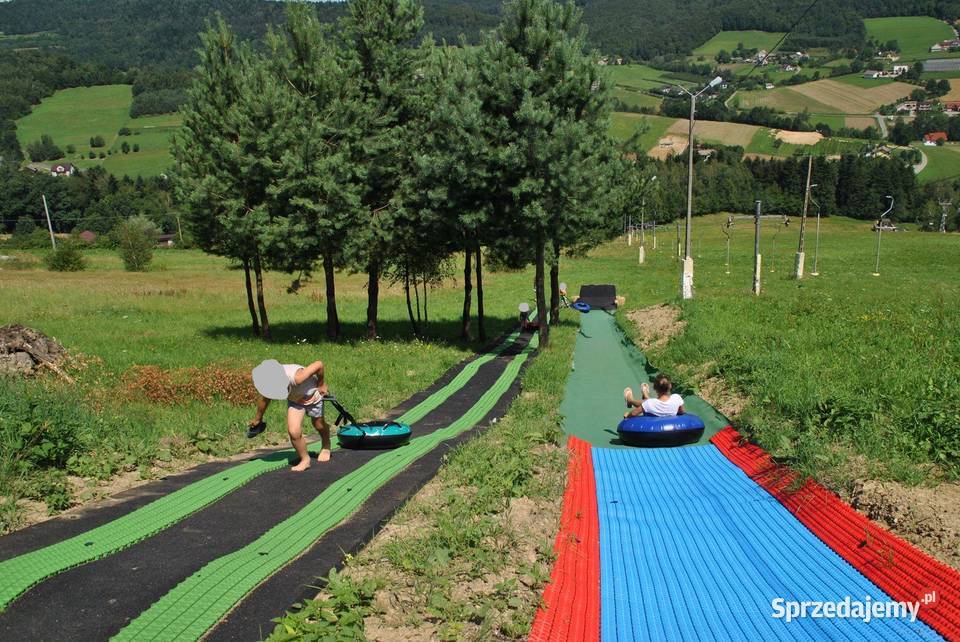 Pontony i siatka rozpędzajaca do długiej