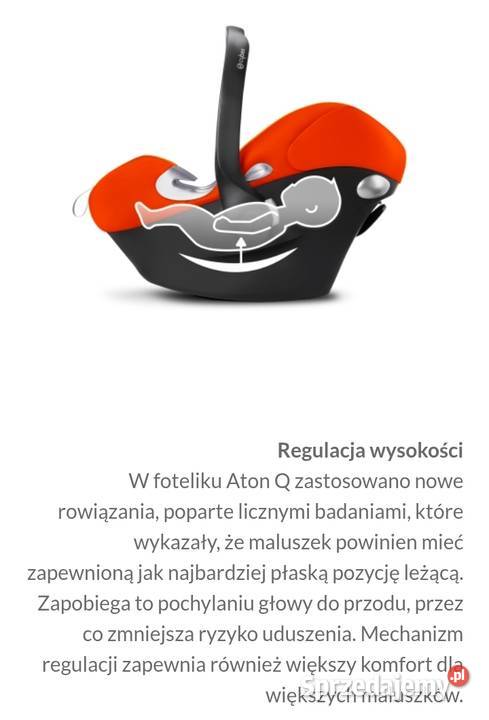 Fotelik samochodowy Cybex Aton Q isofix baza Cybex Rzeszów