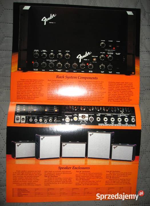 Fender Guitar Amplifiers katalog wzmacniaczy Kępice