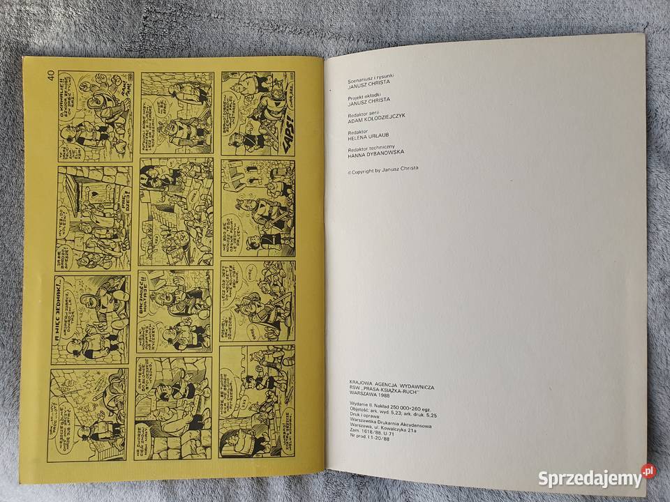 Kajko i Kokosz Złoty Puchar wydanie 2 1988 pomorskie Gdynia