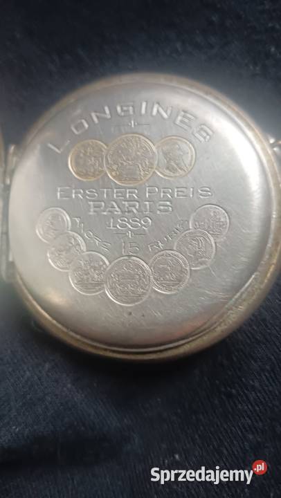 DWA ZEGARKI KIESZONKOWE LONGINES STARY SREBRO