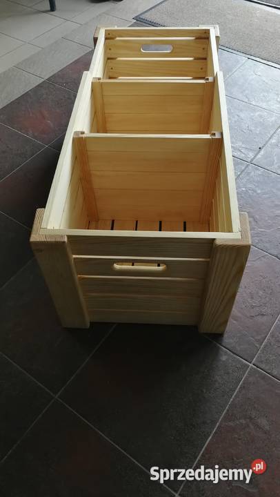 Skrzynka na winyle duża 170 płyt potrójna z Radków