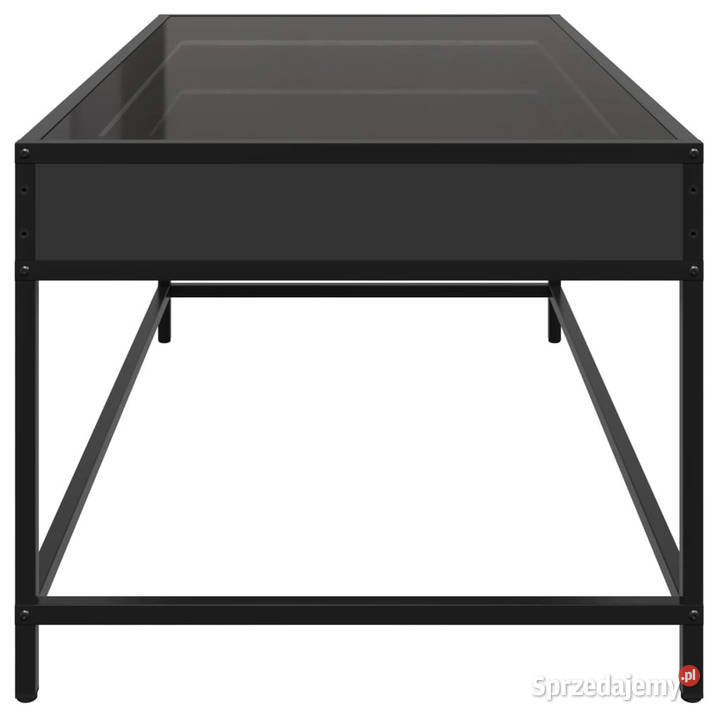 Stolik kawowy z LED Infinity czarny 90x50x41 Stoły Meble Warszawa