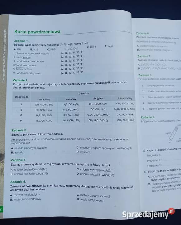 To jest Chemia1 Karty pracy ucznia liceum i Koźminek