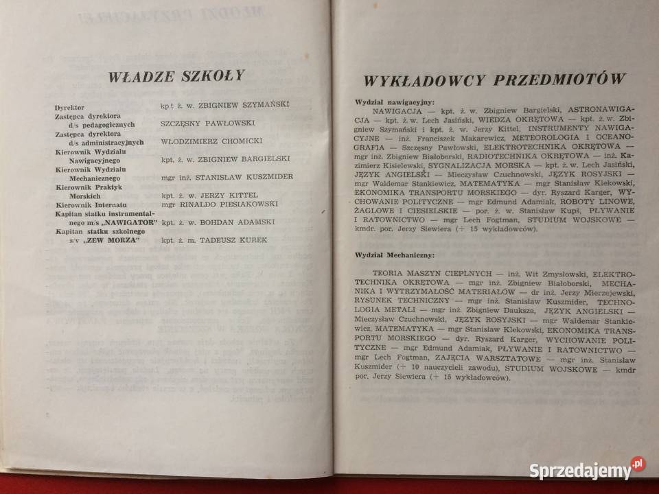 3264 Państwowa Szkoła Morska W Szczecinie Szczecin sprzedam