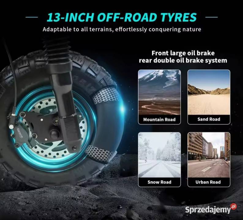 Hulajnoga elektryczna OOTD T30 3200W podwójny Łapsze Niżne sprzedam