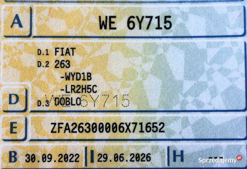 Fiat Doblo Long FV23 ChłodniaMroźniaZANOTTI autoalarm mazowieckie Sokołów sprzedam
