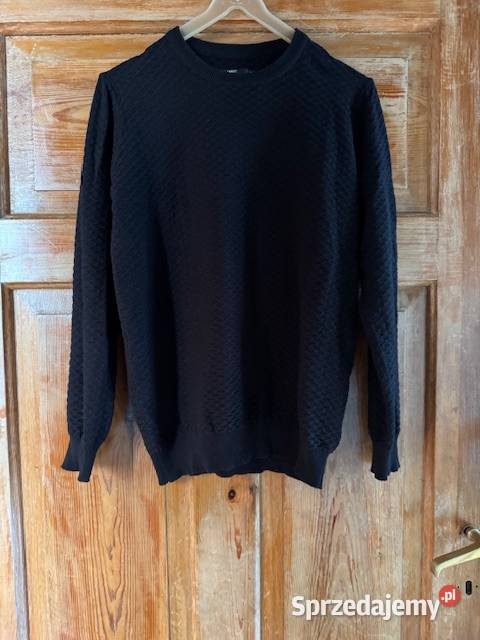 Sweter męski M Carry czarny we wzór jednolity śląskie Częstochowa