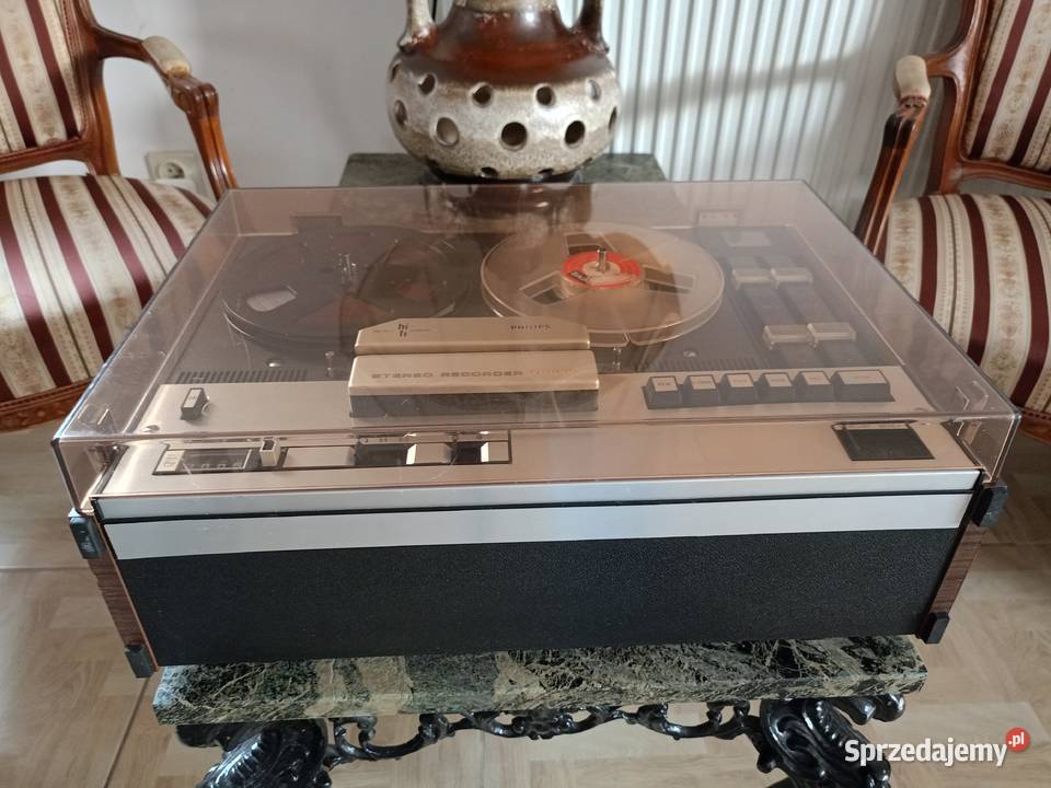 Magnetofon Szpulowy PHILIPS N4414 Hi Fi Vintage Drawski Młyn