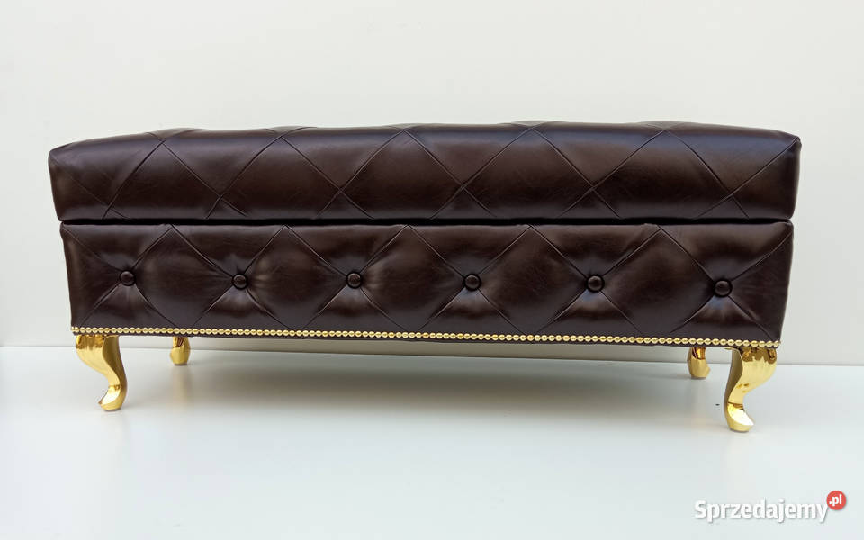 Pufa Ławka Angielska Złote Nogi Otwierana Poznań sprzedam
