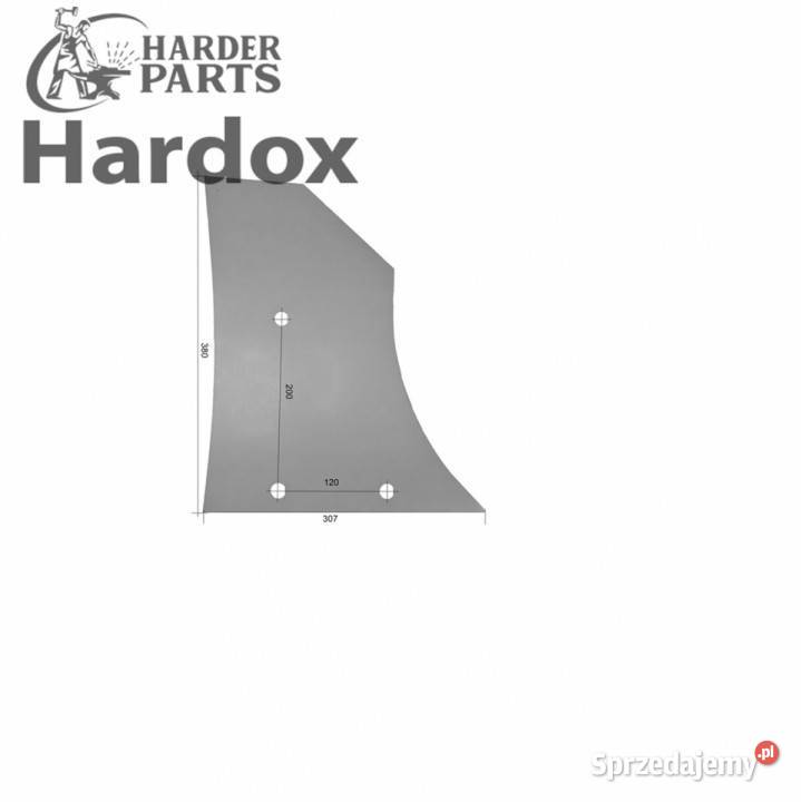 Pierś HARDOX RS28008P części do pługa RUMPTSTAD nieuszkodzony Suwałki