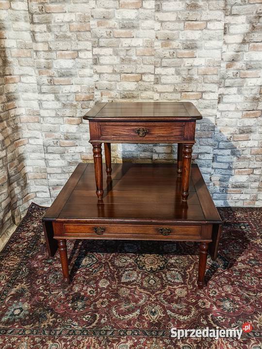 Zestaw pięknych stolików drewnianych świętokrzyskie