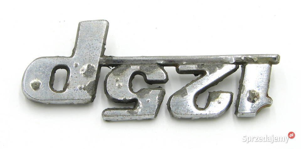 Emblemat logo znaczek napis 125p Fiat retro Cielądz