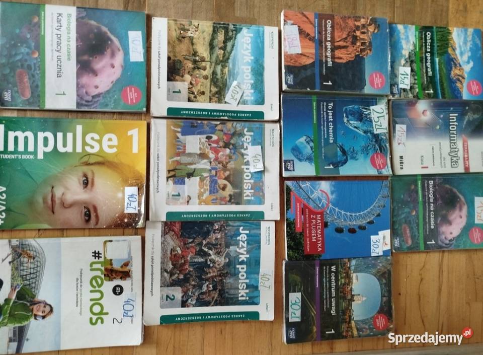 Książki do klasy pierwszej i drugiej liceum Lubanowo