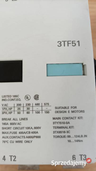 Stycznik Siemens 3TF51 Produkcja Leśna sprzedam