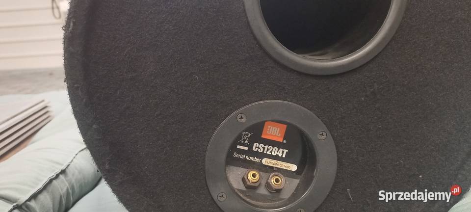 Tuba Basowa JBL CS 1204T 1000W i wzmacniacz JBL Elektronika