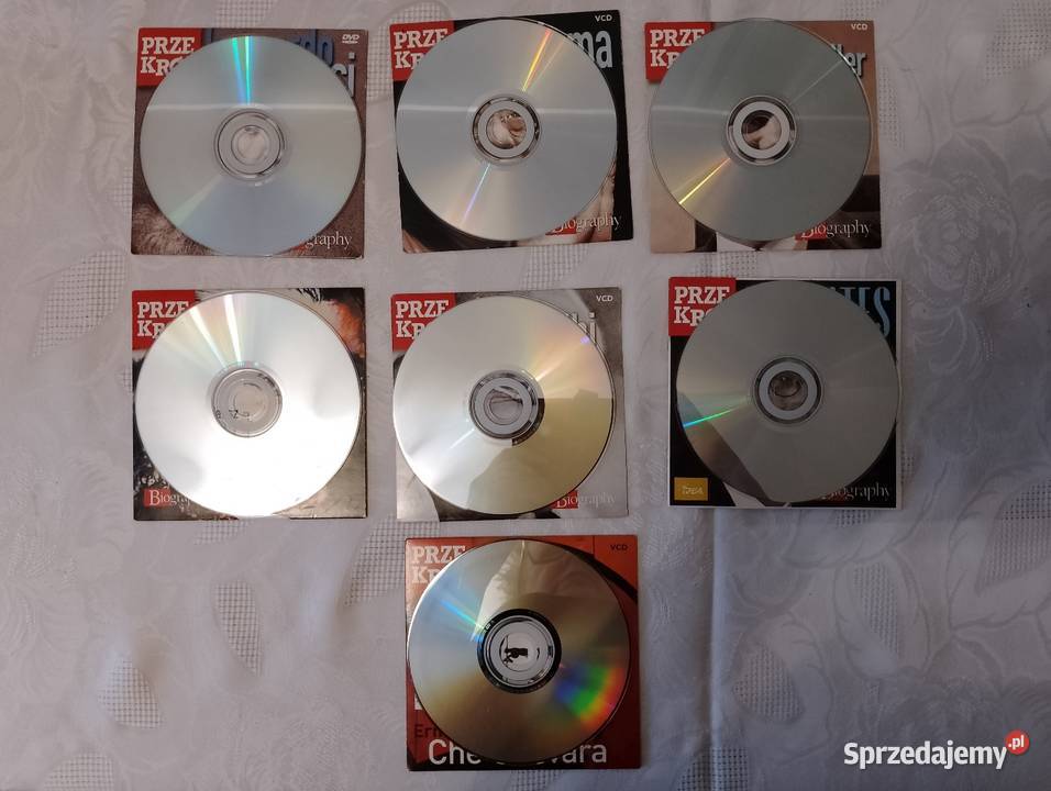ZESTAW filmowych biografii 7 VCDDVD z serii wielkopolskie Poznań