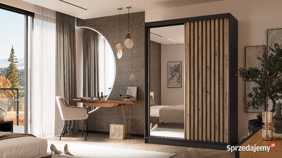Szafa lamele lustro 150 4 kolory