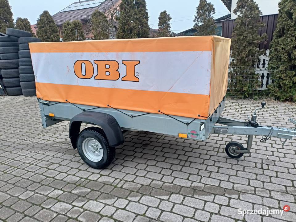 Przyczepa lekka STEMA 750 2014 plandeka nowa z burtowe Kolno sprzedam