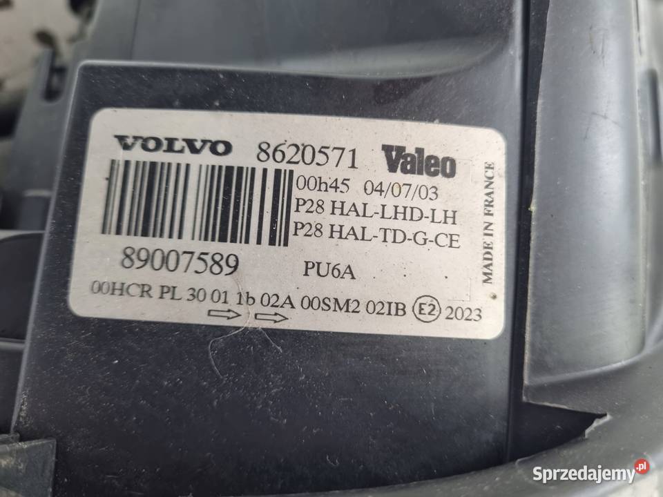 LAMPA LEWA Volvo XC90 0206r PRZEDNIA lewy przód Lampy przednie