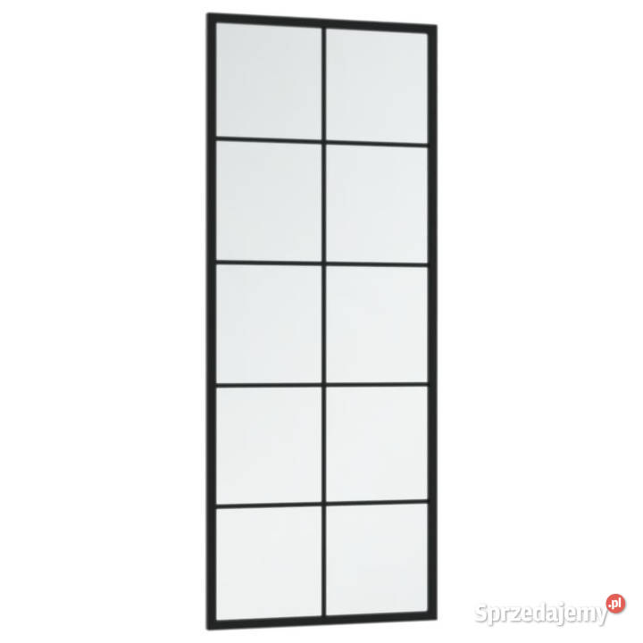 Lustro ścienne czarne 100 x 40 metal WM342208 Warszawa