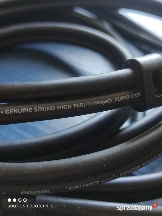 Kabel 2xRCA Proel Die Hard oryginalny 3m Piaseczno sprzedam