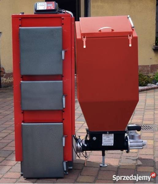 Kocioł piec co EKOLOGICZNY z podajnikiem 50kw do Piece i kominki wielkopolskie Pleszew