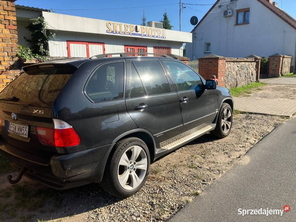 BMW X5 E53 30d 2003 Automat Hak Android RHD czarny lubuskie