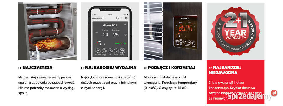 Olejowa nagrzewnica na podczerwień Airrex AH300i Nowy Sącz