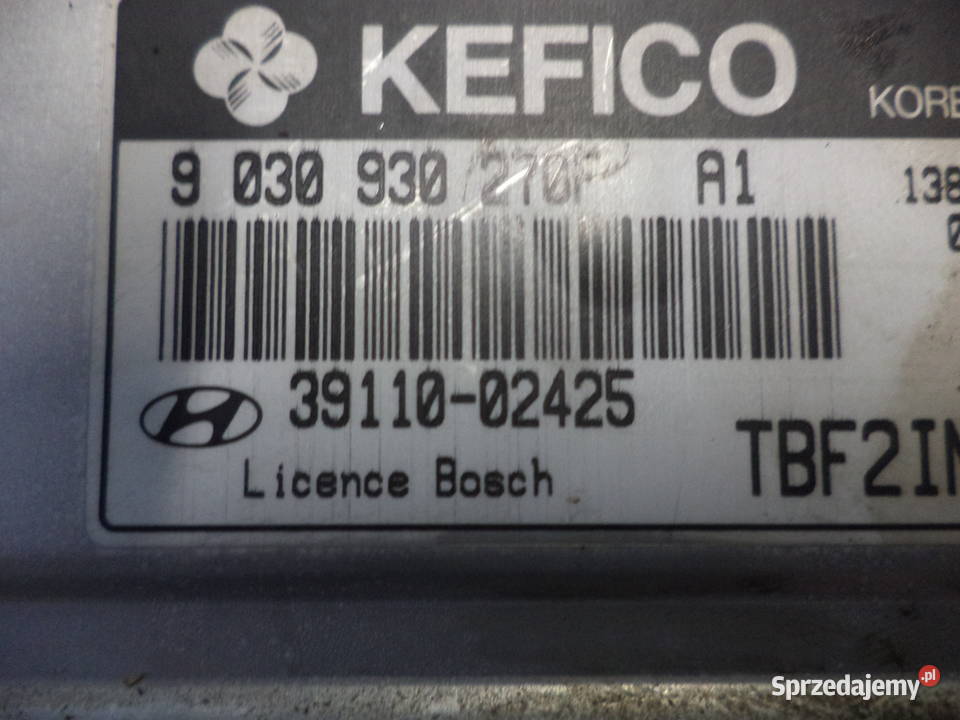 HYUNDAI GETZ 11 1100 STEROWNIK KOMPUTER Turek