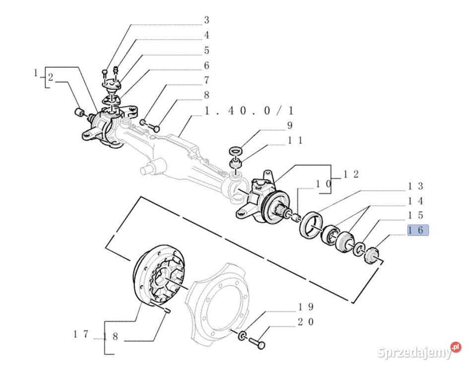5169116 Nakrętka TL TN T4 T5 Ford Holland CNH Warszawa