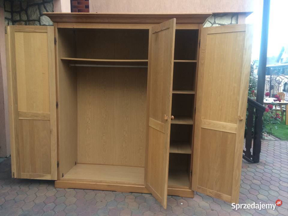 Ładna dębowa szafa jednodrzwiowameble Ślesin sprzedam
