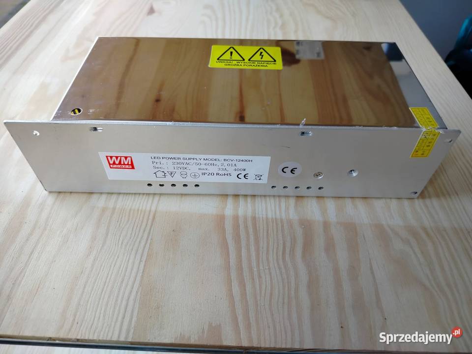 Zasilacz impulsowy 12v 33A 400w do taśm led