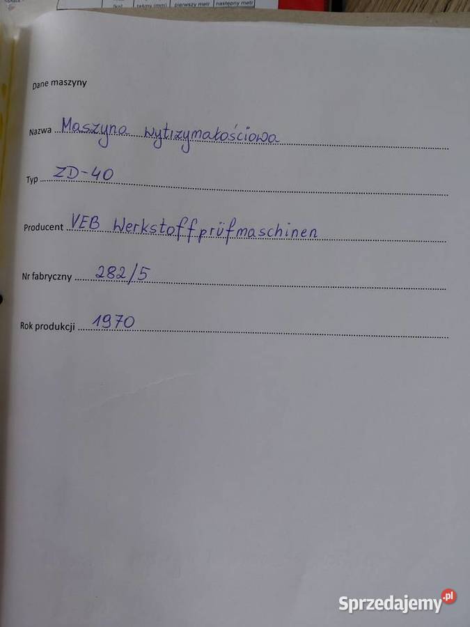 Zrywarka z pulsatorem 40 ton Masłomiąca