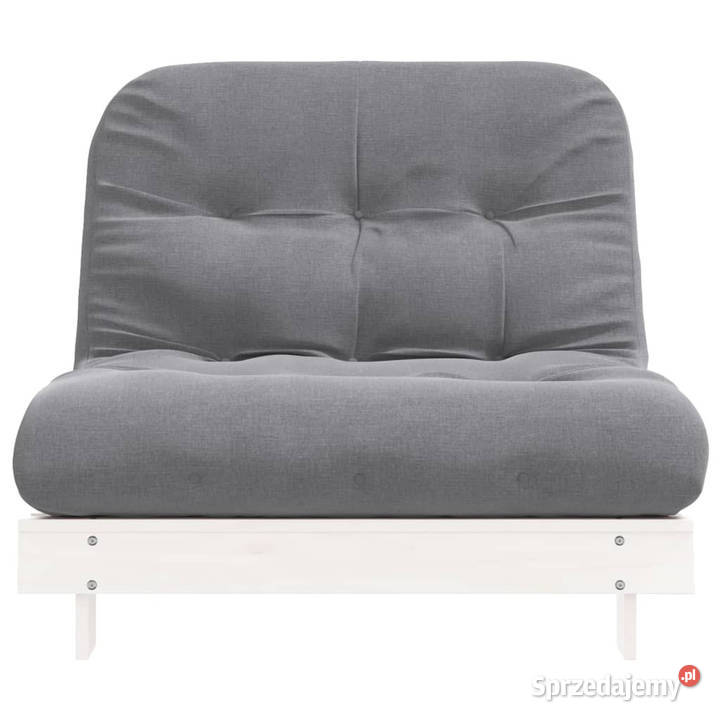 Sofa rozkładana futon z materacem biała Warszawa