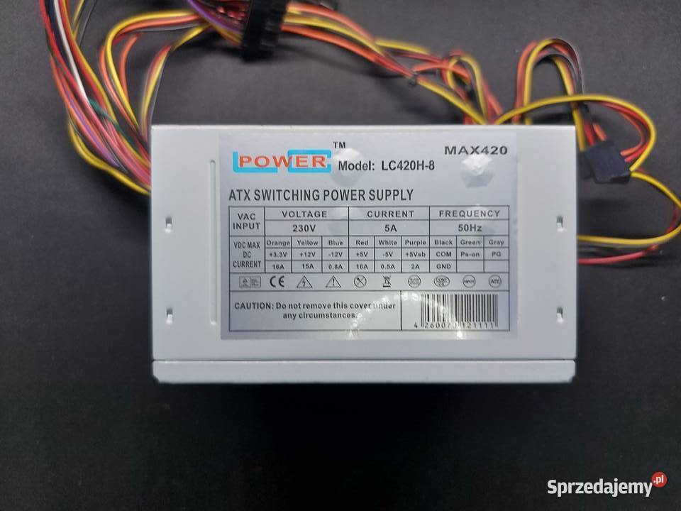 Zasilacz LCPower LC420H8 śląskie Rybnik sprzedam