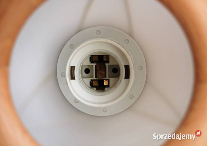 Lampa marynistyczna kinkiet koło sterowe drewno beżowy