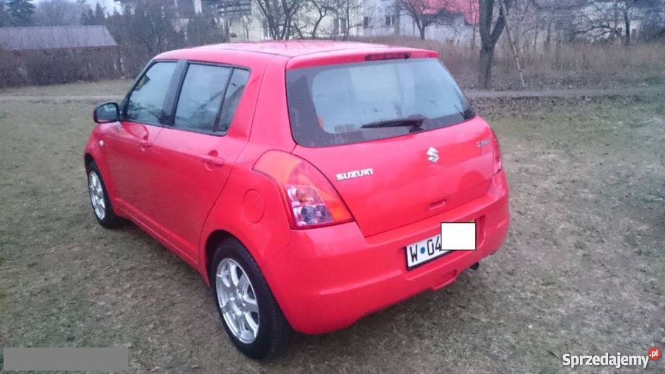 Do sprzedania Suzuki Swift czerwony Mrągowo Sprzedajemy.pl