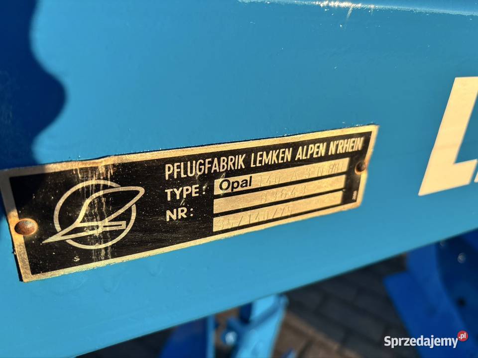 Pług obrotowy 31 Lemken Opal 140 przedpłużki Myszyniec