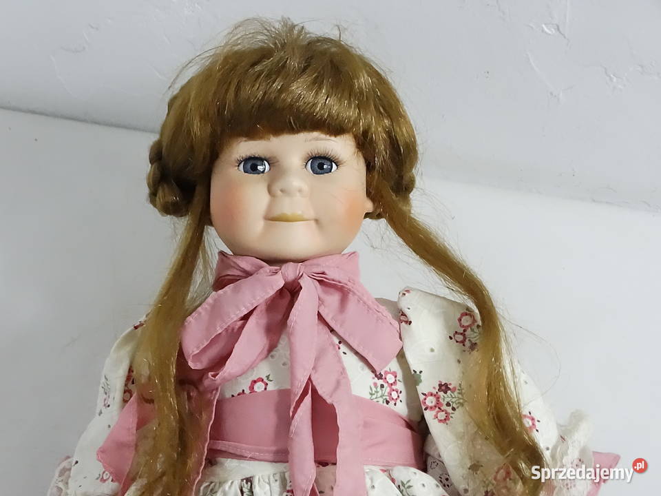 Piękna lalka porcelanowa retro 50 stylowa Biłgoraj