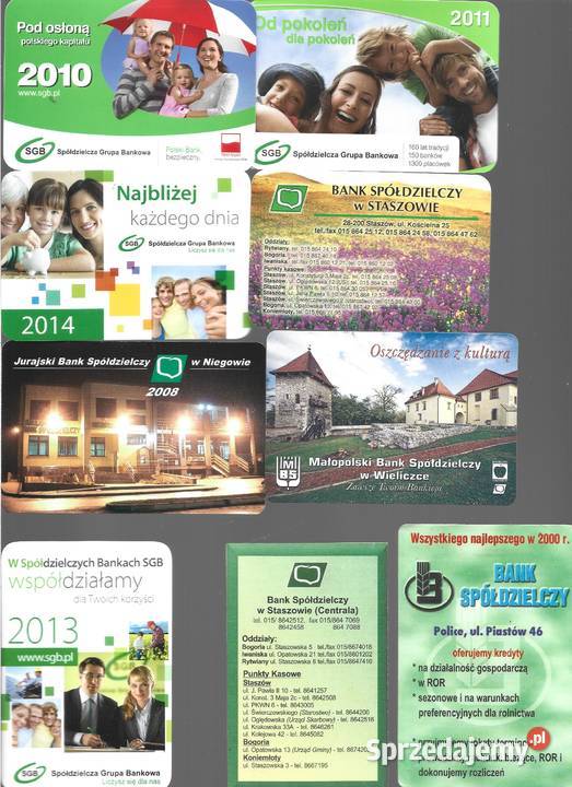 Kalendarzyki listkowe BS lubelskie Puławy