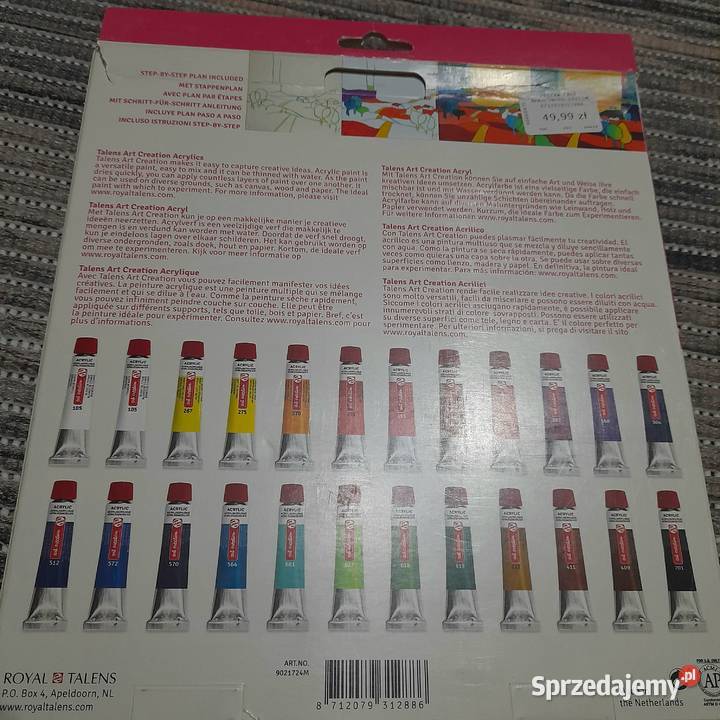 Zestaw farb akrylowych Art Creation 24 x 12 ml podkarpackie Jarosław
